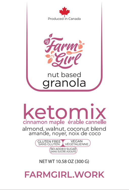 Farm Girl Nut Based Granola - Cinnamon Maple, 300g