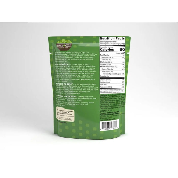 Miracle Noodle Green Curry, 280g (BB: Dec-30-23) Miracle Noodle