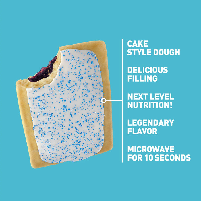more details on blueberry flavored tasty pastry