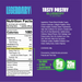 nutritional facts of blueberry flavored tasty pastry
