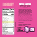 nutritional facts of tasty pastry
