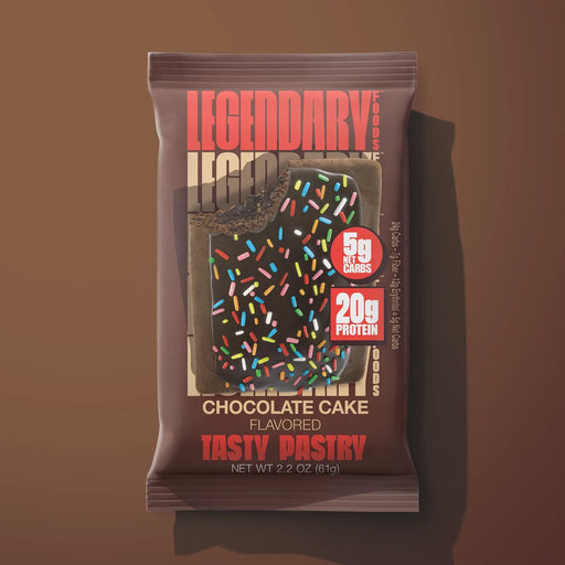 chocolate cake flavoured legendary pastry packet