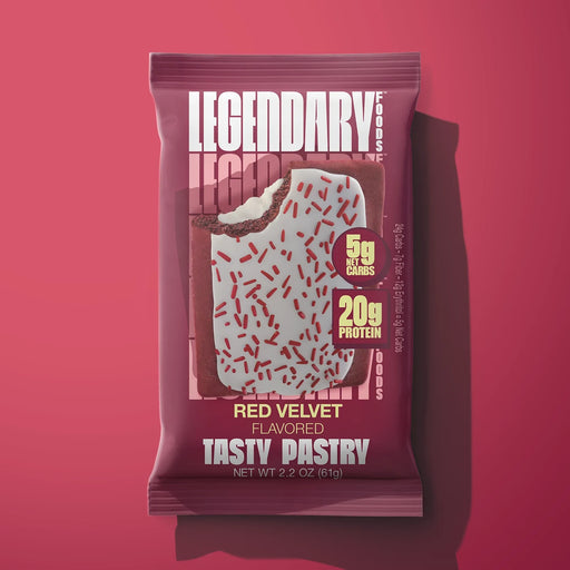 red velvet flavoured legendary pastry packet