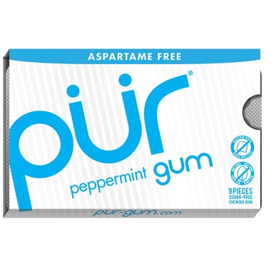PUR Gum Peppermint Sugar-Free Gum, 12.6g PUR Gum