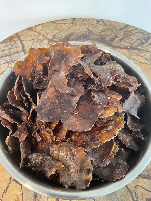 beef chips in a bowl