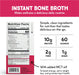 Bone Brewhouse Ginger Beet Instant Bone Broth Nutritional Information