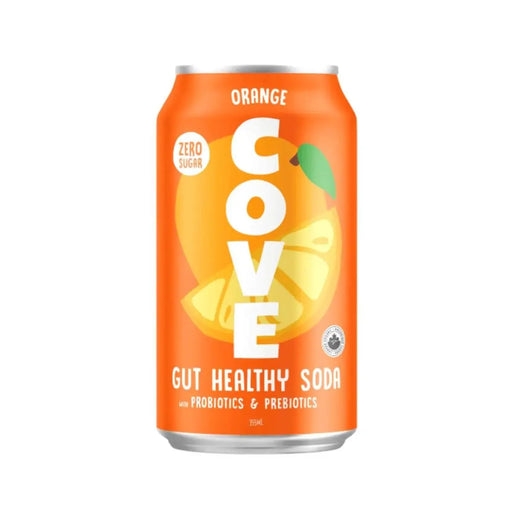 Cove Gut Healthy Soda - Orange, 355mL Cove