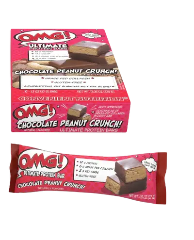 Convenient Nutrition Chocolate Peanut Crunch OMG Protein Bar, 37g Convenient Nutrition