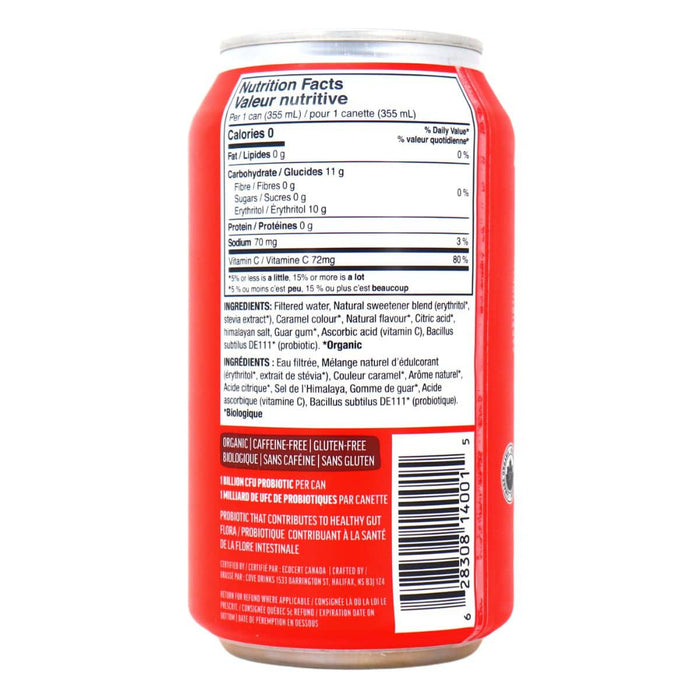 Cove Gut Healthy Classic Cola Nutritional Information
