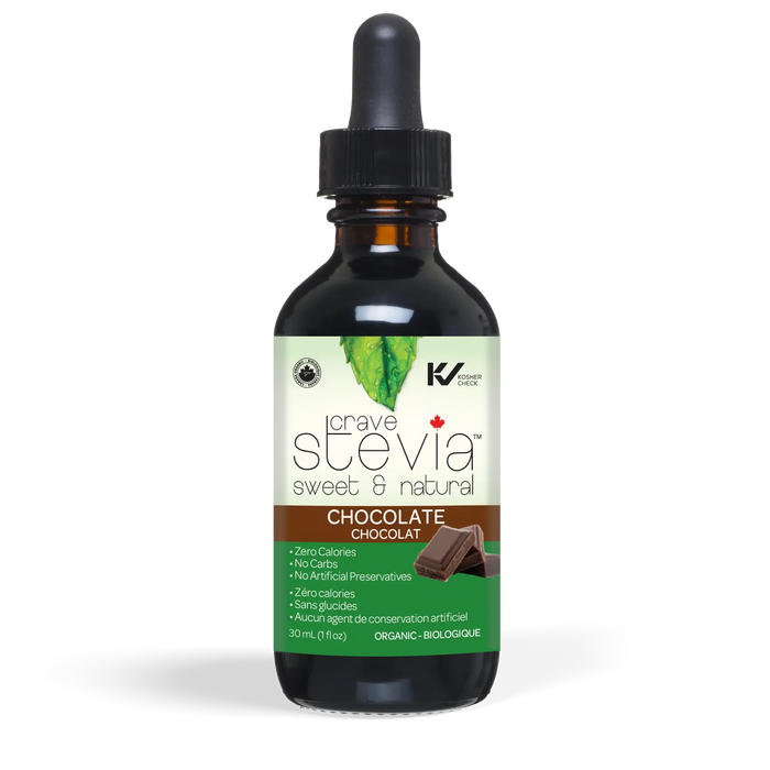 bottle of Crave Stevia Flavored Extract - Chocolate