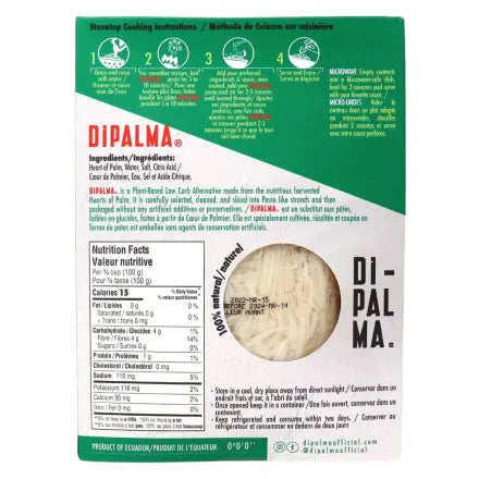 DiPalma Hearts of Palm Spaghetti nutritional information