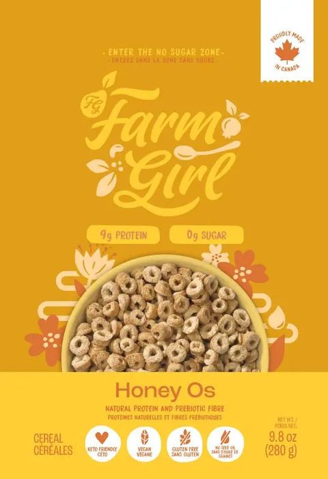 Farm Girl Honey-Nut-O's Cereal, 280g Farm Girl