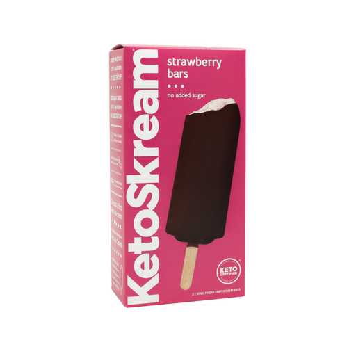 Keto Skream Strawberry Ice Cream Bars, 3x100mL