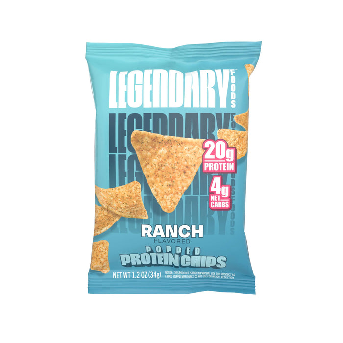 Legendary Foods Popped Protein Chips - Ranch, 34g Legendary Foods