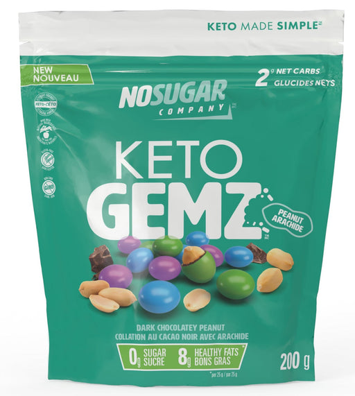 No Sugar Company Keto Gemz Chocolate Peanut 