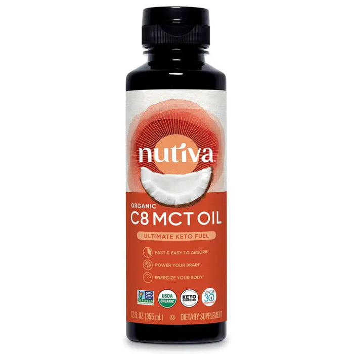 Nutiva C8 MCT oil. 355mL