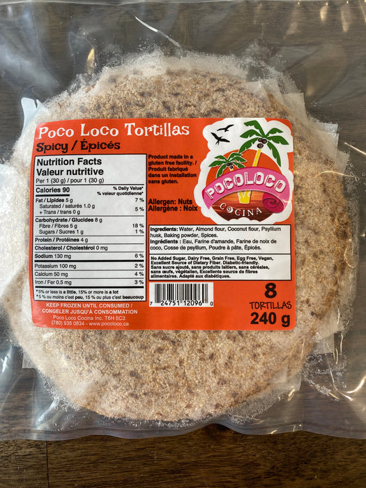 Poco Loco Spicy Tortillas, 8 Wraps