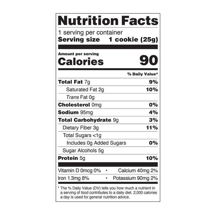 Quest Nutrition Frosted Cookies Chocolate Cake nutritional info