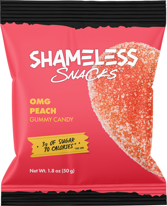 Shameless Snacks OMG Peach Gummies, 50g