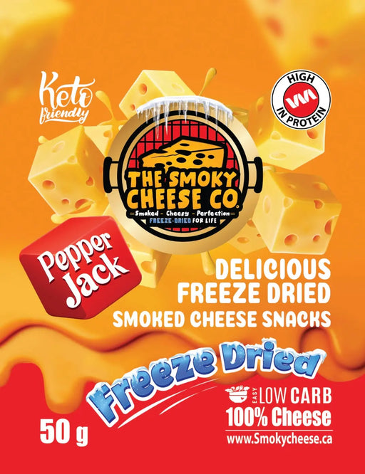 Smoky Cheese Co. Freeze Dried Cheese - Pepper Jack, 50g