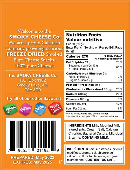 Smoky Cheese Co. Gouda Nutritional Information