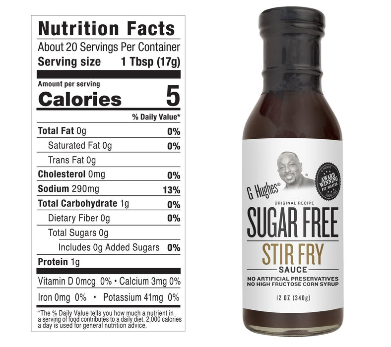 G Hughes Stir Fry Sauce, 340g nutritional info