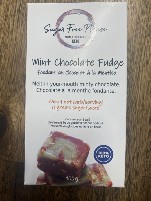 Sugar Free Please Fudge - Mint Chocolate, 100g