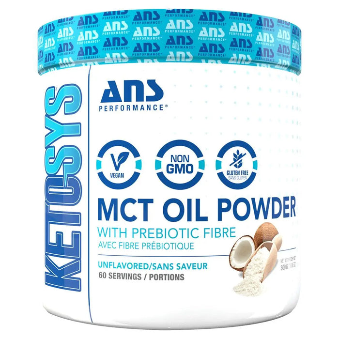 ANS Performance Unflavoured MCT Oil Powder, 60 Servings ANS Performance