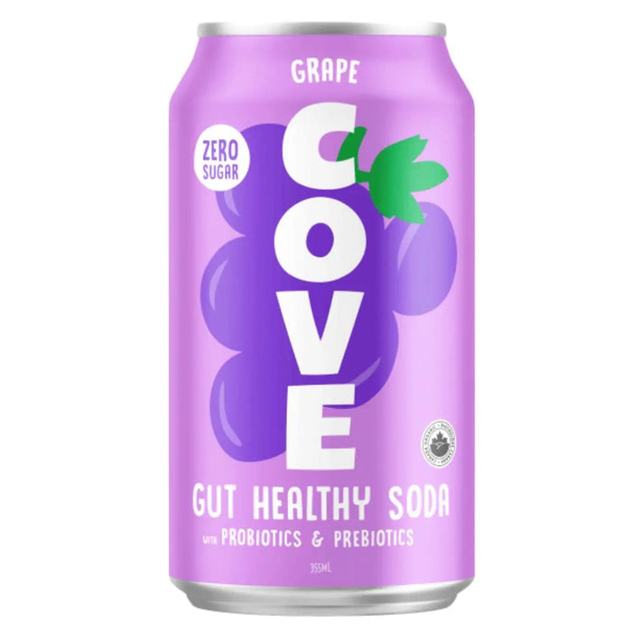 Cove Gut Healthy Soda - Grape, 355mL