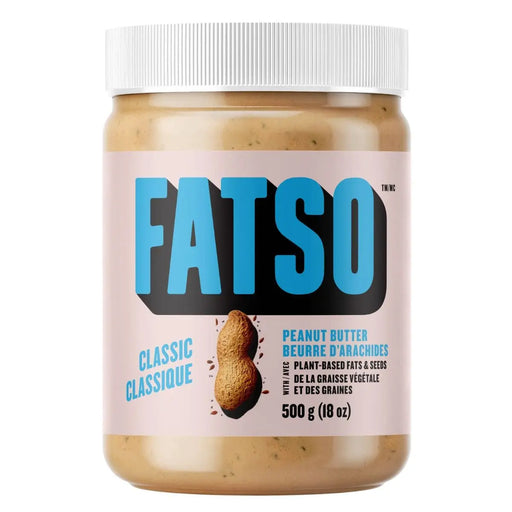 jar of Fatso Classic Peanut Butter,