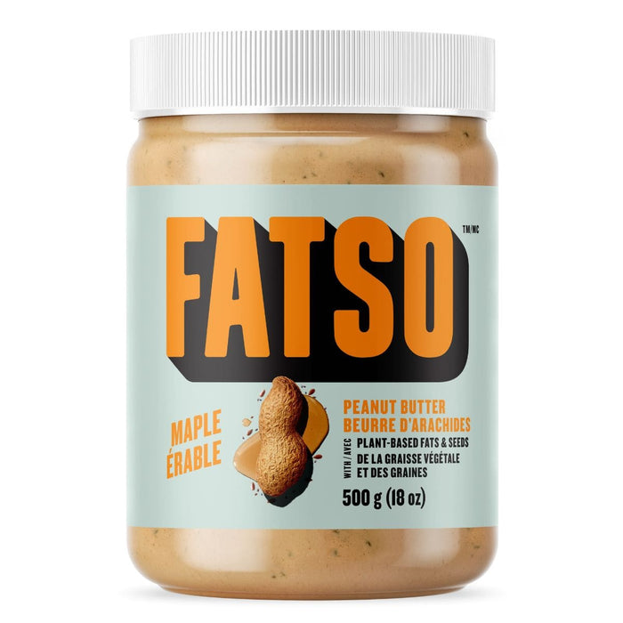 jar of Fatso Maple Peanut Butter
