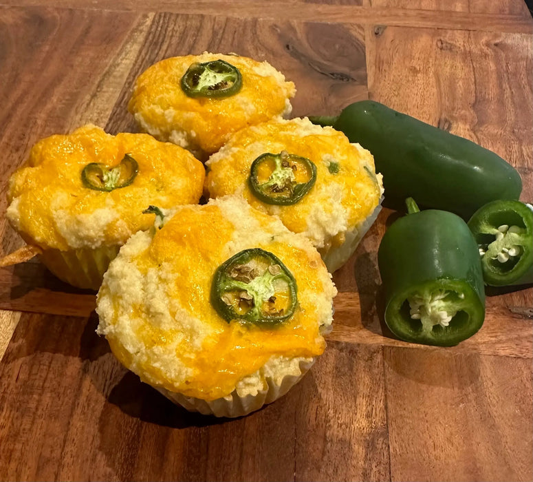 Keto Crumbs Bakery Jalapeno Cheddar Muffins