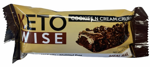 Keto Wise Cookies N Cream Crunch Meal Bar, 42g