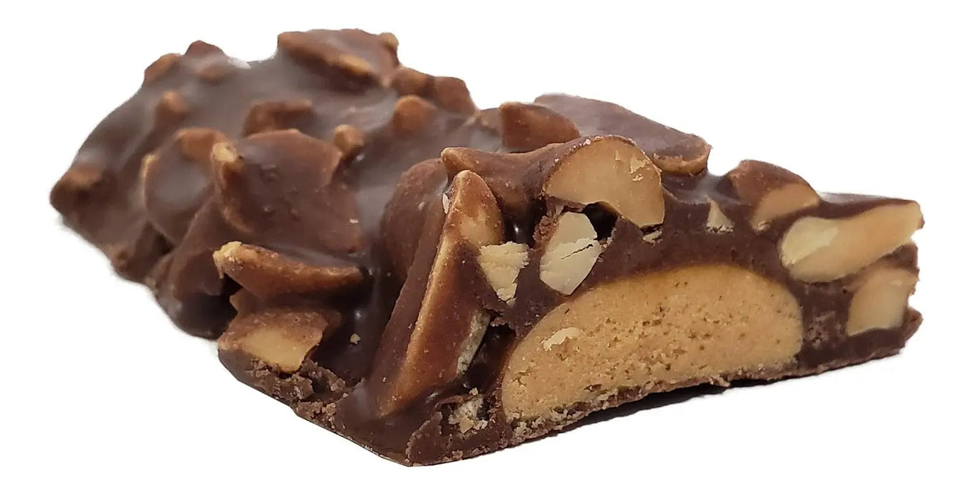 close up of Keto Wise Chocolate Peanut Blast Meal Bar