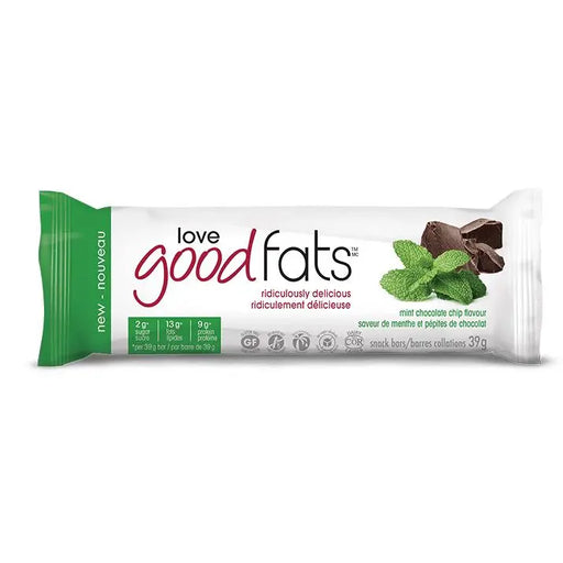 Love Good Fats Mint Chocolate Chip Keto Bar, 39g Love Good Fats