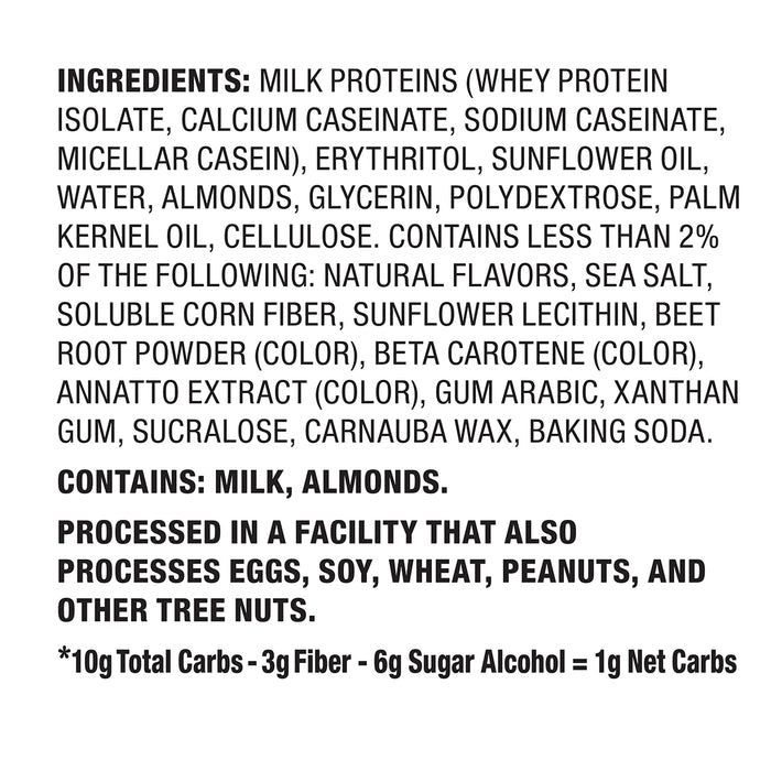 Quest Nutrition Frosted Cookies Birthday Cake ingredients