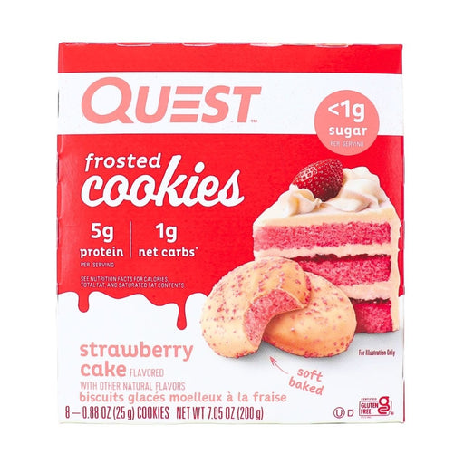 Quest Frosted Cookies - Strawberry, 200g