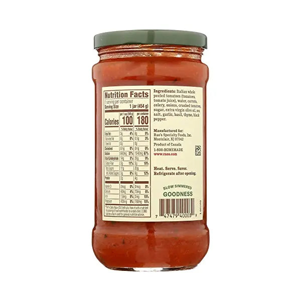 Rao's Homemade Tomato Basil Pasta Sauce, 660ml