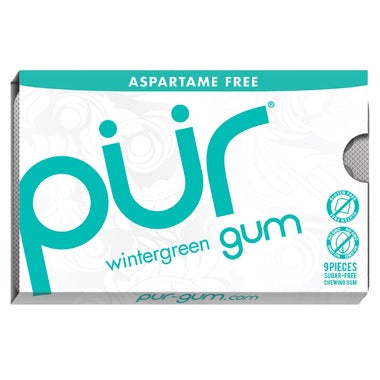 PUR Gum Wintergreen Sugar-Free Gum, 12.6g PUR Gum