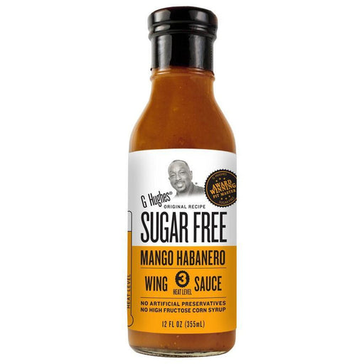 G Hughes Sugar-Free Mango Habanero Wing Sauce, 355ml (BB: 05-JAN-23) G Hughes
