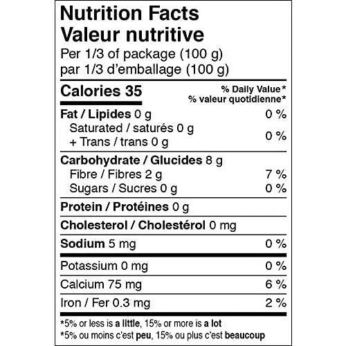 nutritional info of Better Than Foods Konjac Ramen Noodles (Non Drain & Odorless), 300g.