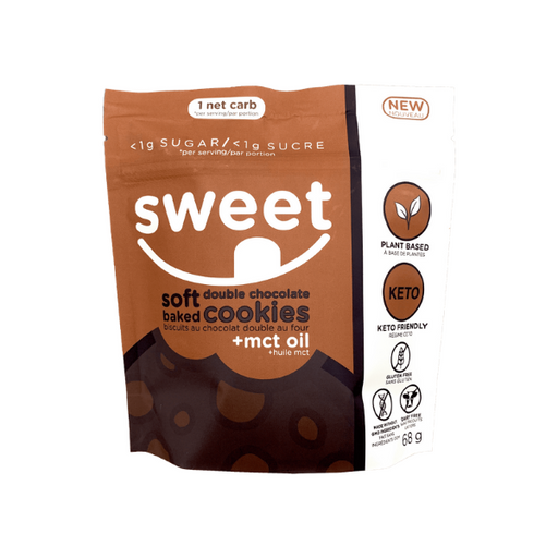 Sweet Nutrition Soft Baked Double Chocolate Cookies, 68g Sweet Nutrition
