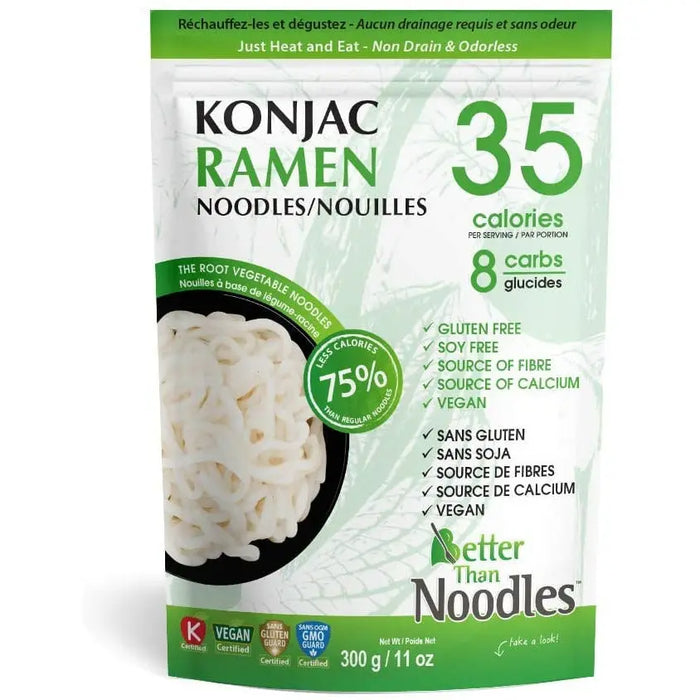 a packet of Better Than Foods Konjac Ramen Noodles (Non Drain & Odorless), 300g.
