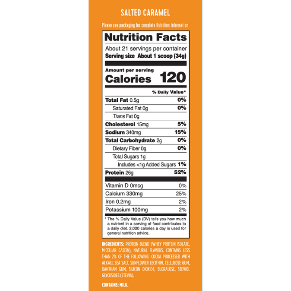 Quest Nutrition Salted Caramel Milkshake Protein Powder, 726g