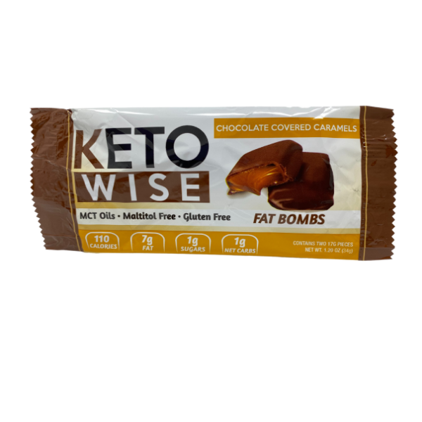 Keto Wise Chocolate Covered Caramels, 34g