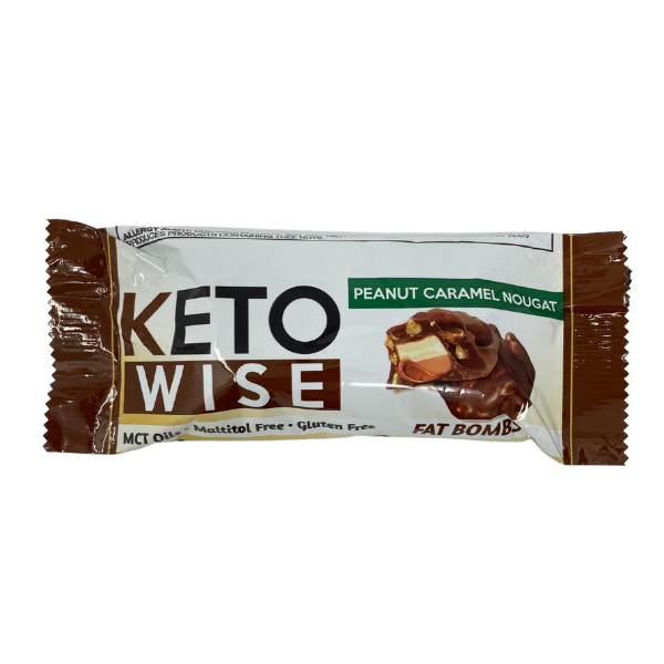 Keto Wise Peanut Caramel Nougat, single