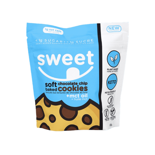 Sweet Nutrition Soft Baked Chocolate Chip Cookies, 68g Sweet Nutrition
