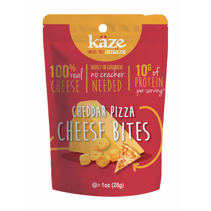 Kaze Cheddar Pizza Cheese Bites, 28g Kaze