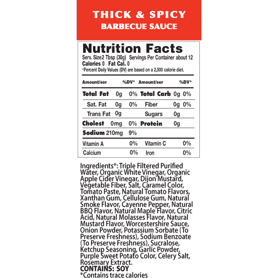 Walden Farms Thick & Spicy BBQ Sauce, 355ml