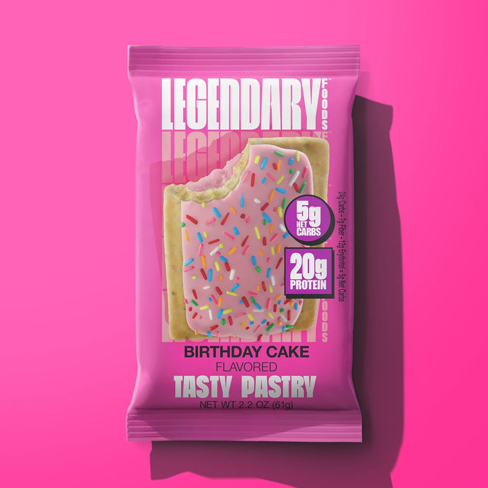 birthday cake flavoured legendary pastry packet